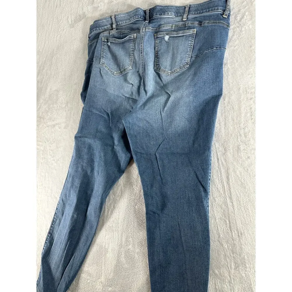 Torrid Bombshell Skinny Premium Stretch High-Rise Destructed Jean